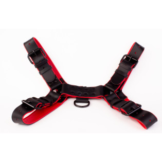 Titan robuster BDSM Harness Red/BLACK|SAXOS.NET LEATHER|TV|Harnais BDSM