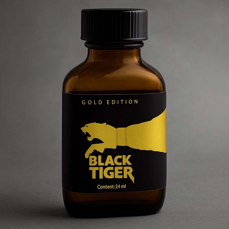 Black Tiger Gold 24ml|BLACK TIGER POPPERS|TV|Pentylnitrite Poppers