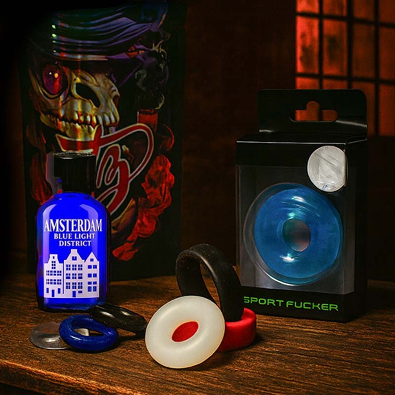 Cockring-Combo avec Amsterdam-Kick|TOY PLAYER|TV|Poppers & Packs combinés