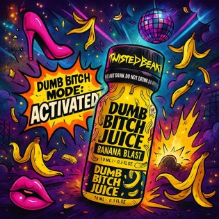 Dumb Bitch Juice Banana 10ml|PWD EUROPE|TV|Nitrite d'amyle Poppers