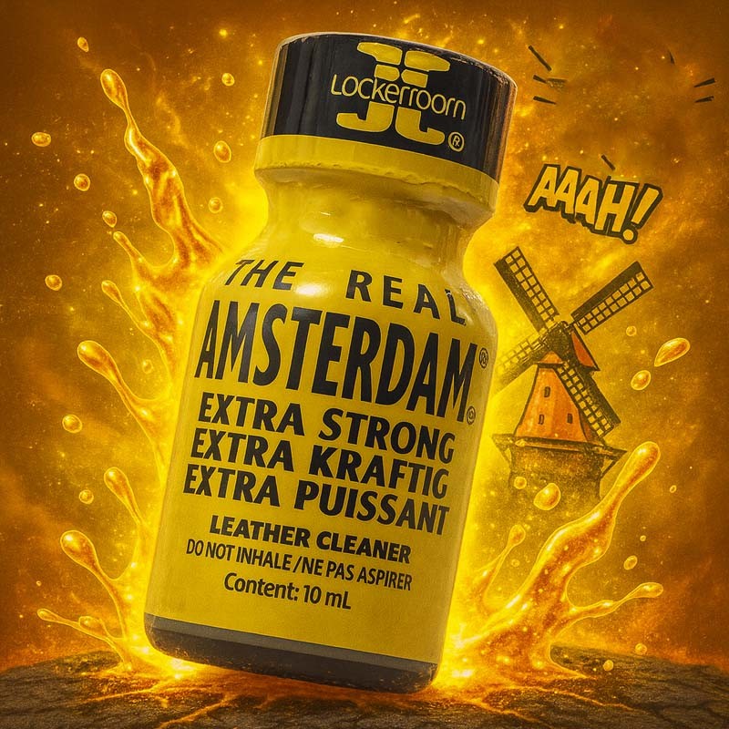 Real Amsterdam Extra Strong 10ml|LOCKERROOM POPPERS|TV|Pentylnitrite Poppers