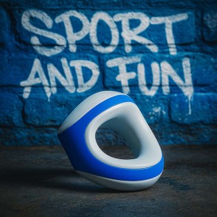 White Blue Cocksling by Zoolix|Zoolix|TV|Ballstretcher