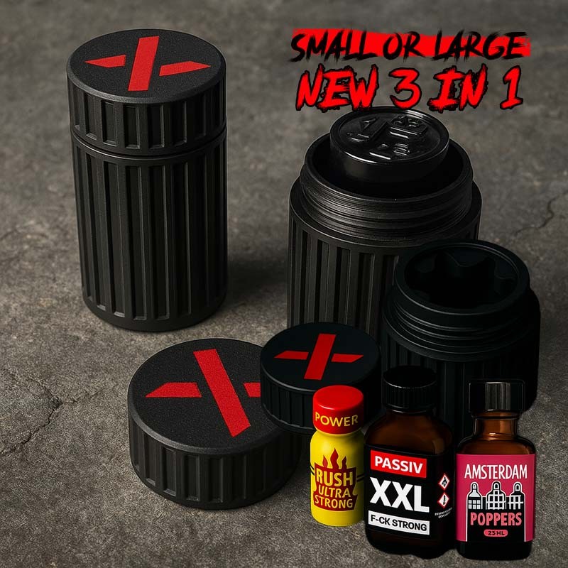 XTRM Poppers Keeper - Original. Noir. En toute sécurité. Sexy.